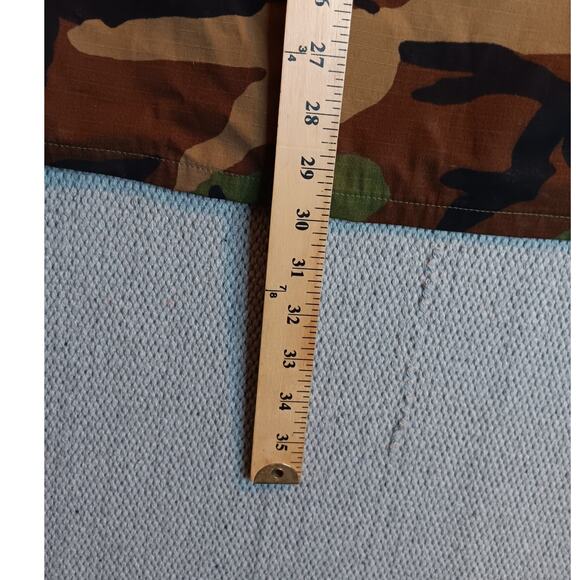 Army Vintage Combat Uniform Jacket Medium-Short Woodland Camo Hot Weather Y2K - Picture 11 of 12